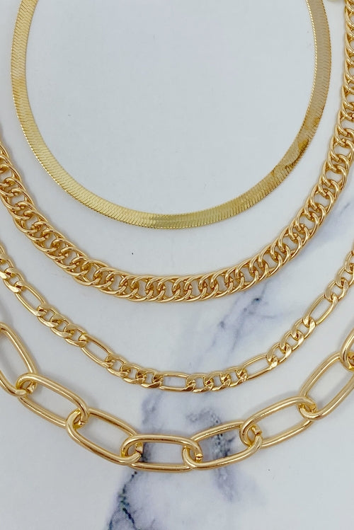 Gold Plated Chain Anklet Set of 4 – Layerable, Lead & Nickel Free
