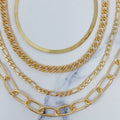 Gold Plated Chain Anklet Set of 4 – Layerable, Lead & Nickel Free