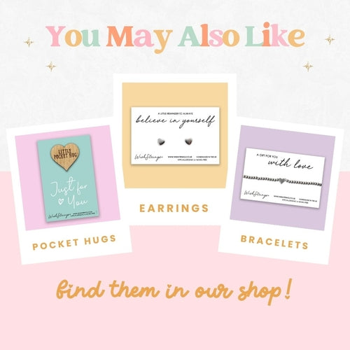 Handmade Wish Bracelet with Charm & Gift Card – Wax Cord Friendship Bracelet