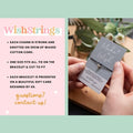 Handmade Wish Bracelet with Charm & Gift Card – Wax Cord Friendship Bracelet